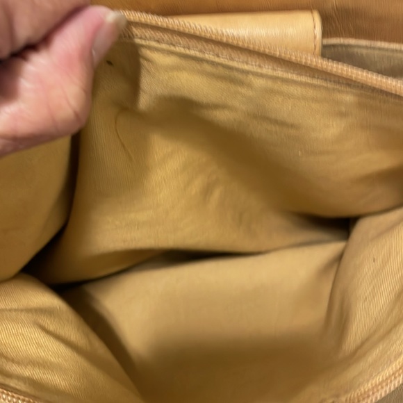 Fossil brown leather handbag basket weave design used condition, big - Picture 11 of 11